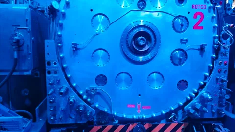 CERN. Equipment at the center of the Large Hadron Collider Stock Footage 169784401