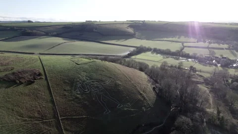The Cerne Abbas Giant Stock Footage 328404023