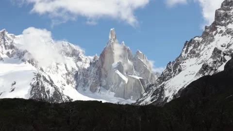 Cerro Torre timelapse Stockbeeldmateriaal 328007678