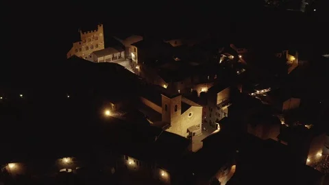 Certaldo at night Stock-Footage 114429164