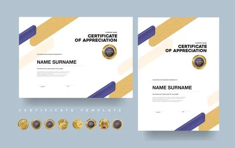 CERTIFICATE 692 Stock Illustration