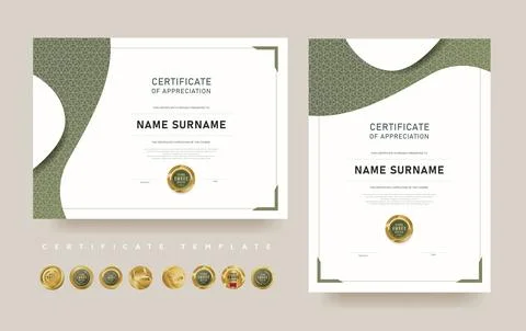 CERTIFICATE 693 Stock Illustration