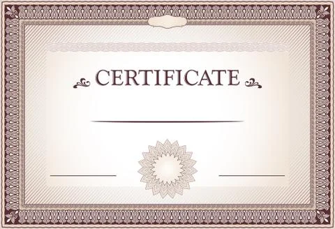Certificate of Achievement design Stock Illustration