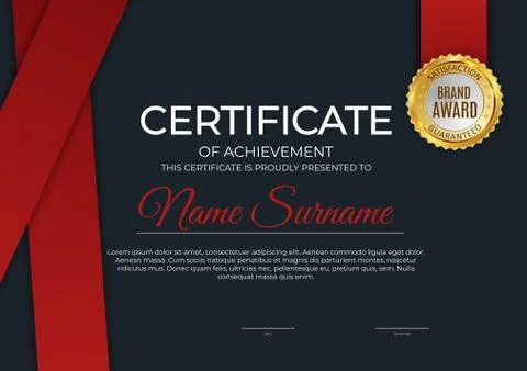 Certificate and diploma template background. Vector illustration Stock Illustration