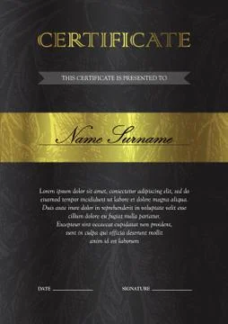 Certificate and diploma template Stock Illustration
