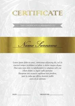 Certificate and diploma template Stock Illustration