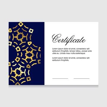 Certificate of appreciation design vector Stock Illustration