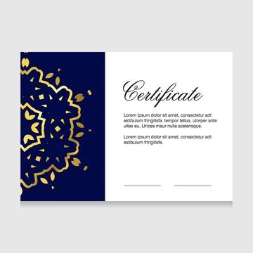 Certificate of appreciation design vector Stock Illustration