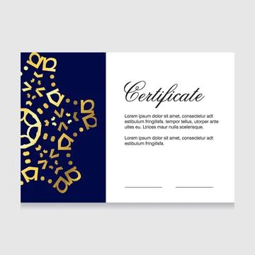 Certificate of appreciation design vector Stock Illustration