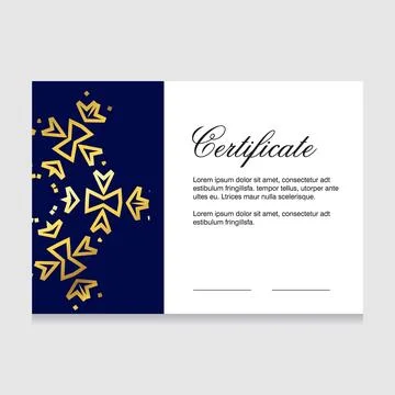 Certificate of appreciation design vector Illustrazione stock