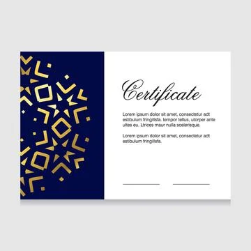 Certificate of appreciation design vector Stock Illustration