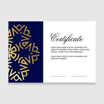 Certificate of appreciation design vector Stock Illustration