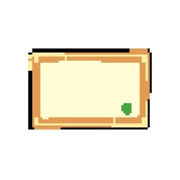 Certificate certificate pixel art vector illustration Stock Illustration