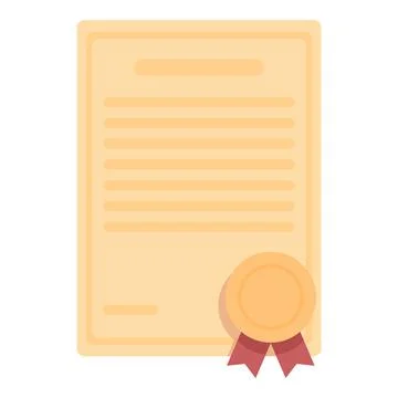 Certificate class icon cartoon vector. Award gift Stock Illustration