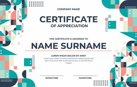 Certificate-creative-background Stock Illustration