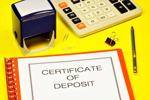 Certificate of Deposit Stock Photos