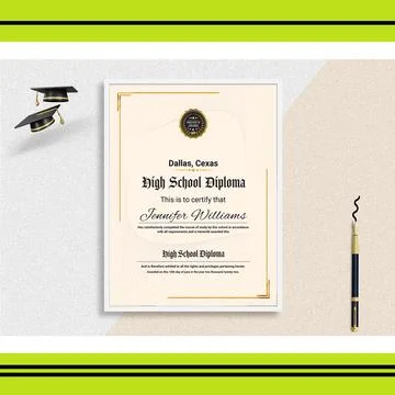 Certificate Design Layout Stock Illustration