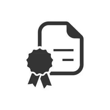 Certificate document icon Stock Illustration