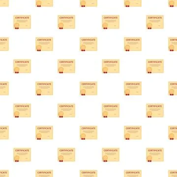 Certificate document pattern creating education background theme Stock Illustration