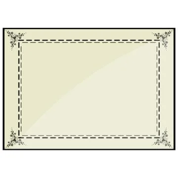Certificate frame Illustrazione stock