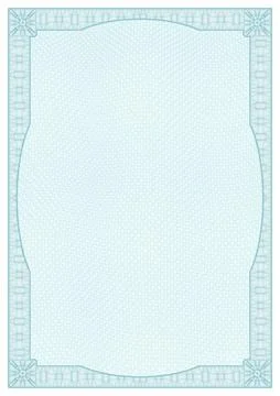 Certificate with guillotine grid and frame, design for diploma, award documen イラスト素材