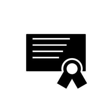 Certificate icon element of dentistry icon for mobile concept and web apps. T Illustrazione stock
