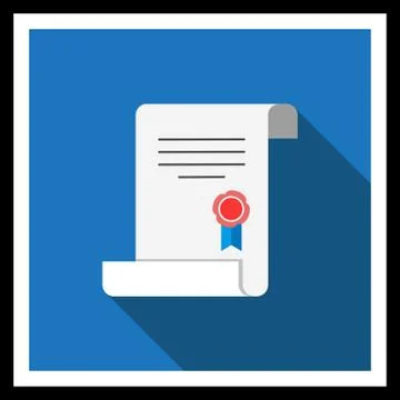 Certificate icon Stock-Illustration