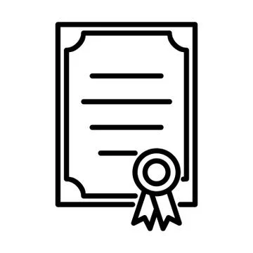 Certificate Icon Stock Illustration