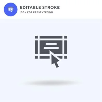 Certificate icon vector, filled flat sign, solid pictogram isolated on white, Illustrazione stock