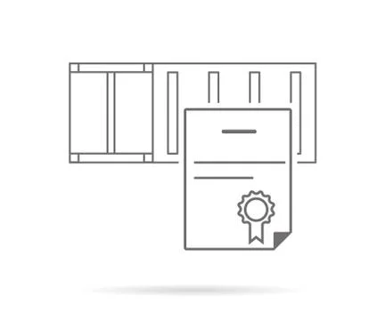 Certificate Illustrazione stock