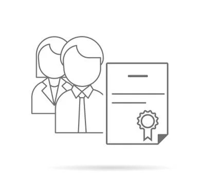 Certificate Illustrazione stock