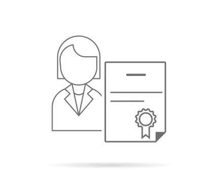 Certificate Illustrazione stock