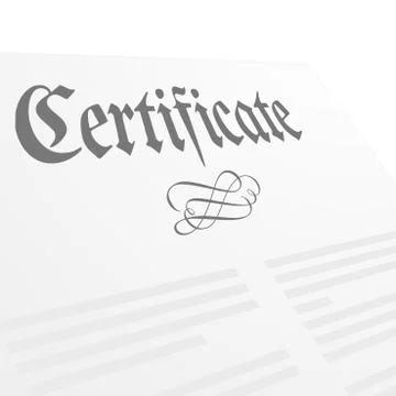 Certificate Stock Illustration