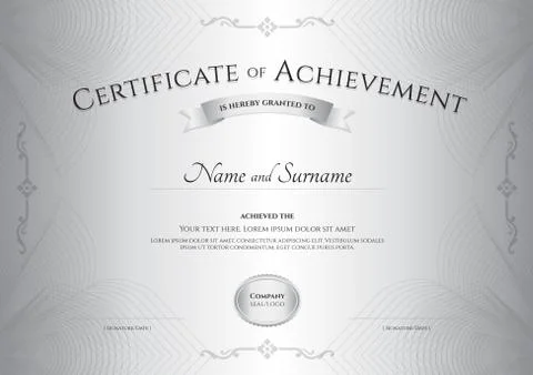 Certificate Stock Illustration