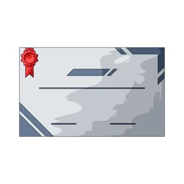 Certificate illustration Stock Illustration