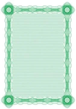Certificate or the securities Background for certification, diploma and ot... Stock Photos