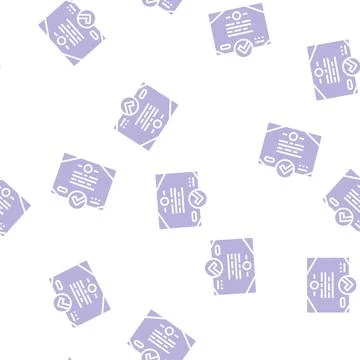 Certificate quality glyph seamless pattern イラスト素材