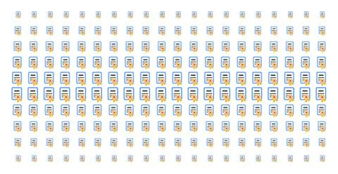 Certificate Shape Halftone Pattern イラスト素材