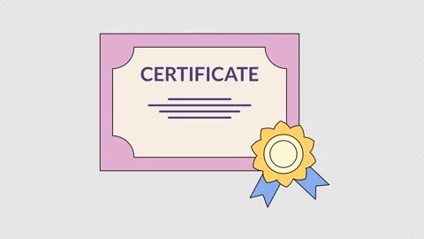 Certificate sheet Stock Footage 334192400