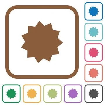 Certificate simple icons Stock Illustration