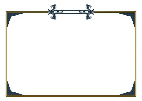 Certificate straight lines Vert Simpl and Vintage design element Stock Illustration