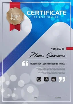 Certificate template design Illustrazione stock