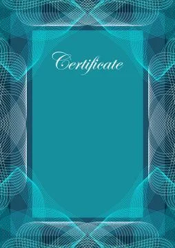 Certificate, vector background Stock Illustration