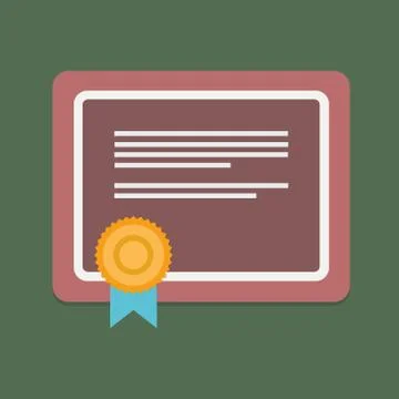 Certificate Vector Illustrazione stock