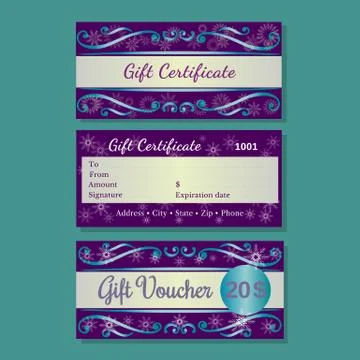 Certificates templates set Stock Illustration