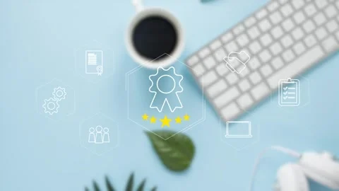 Certification and standardization process, iso certified business, Stock Footage 281629238