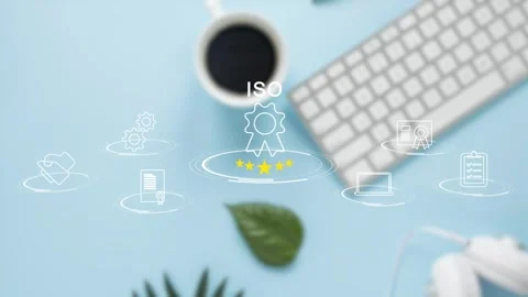 Certification and standardization process, iso certified business, Stock Footage 281629249