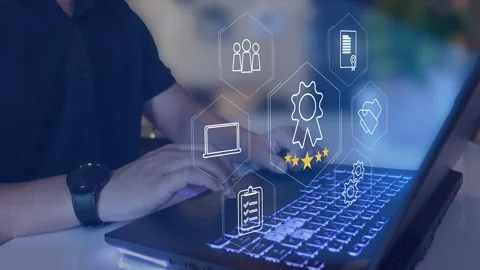 Certification and standardization process, iso certified business, Stock Footage 293189990