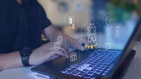 Certification and standardization process, iso certified business, Stock Footage 293189992