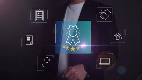 Certification and standardization process, iso certified business, Stock Footage 293190131